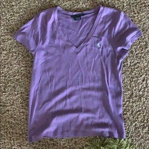 Purple T-shirt summer top